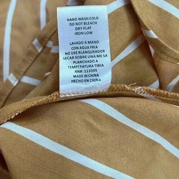 Altar'd State Kimono Sleeve Striped Skater Mini Dress Size M - Picture 5 of 5